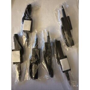 6 Counter Stick Ink Pens With Cords & Holders Black Ink New